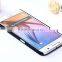Wood pattern PU+Rubberized pc leather back hard case for Samsung S6
