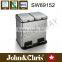 galvanized garbage bin for household and gardening