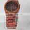 2015 Newest eco friendly maple wooden watch women with Japan calendar movement