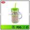 20oz double wall plastic mason jar with insert paper