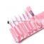 7 pcs Makeup Brushes Set Foundation Eyeshadow Eyeliner Blusher Leather Case