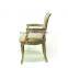 Antique bistro barstool writing table rustic cross back arm dining chair