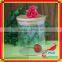 Wide mouth glass storage jar for glass honey bee storage jar for glass cosmetic storage jar