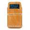 Customized leather mobile cell phone case with card holder 5.5inch