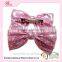 Large shiny Merry Christmas bow hair clasp for kids shiny bow hair band hair clip