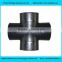 butt welded equal carbon steel pipe fittings cross
