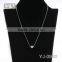 multi strand ruby triangle crystal traingle necklace