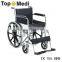 TOPMEDI steel portable medical foldable manual wheel chair for handicapped