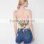 Bonvatt 2017 European Station Women 's New Tassel Retro Pattern Tied Vest Tied Halter Top