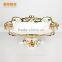 Hotel used ceramic chocolate candy fruit plate golden,whole porcelain dish