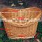 Cheap colored removable front wicker bike basket