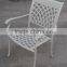 outdoor cast aluminum coffee shop table and chair for garden/patio sets