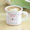 Factory Wholesale Customized Metal Enamel Mug Enamel Camping Mug with Custom Design