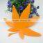 hot silicone cup placemat maple leaves cup mats table mats