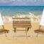 beech wood garden fabric double folding beach chair