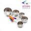 Stainlsee Steel Measuring Cup Set With Color Soft TPR Handle