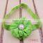 China custom jewel center chiffon elastic baby headband wholesale