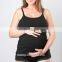 Custom Women Black Loose and Comfortable 100% cotton Maternity Singlet
