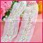 Latest lace trim yard white pearl trimming cheap design trim WTP-1327