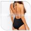 Custom key hole halter backless beaded beautiful women in bathing suits