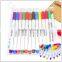 Kearing brand fabricate 12pcs/set 2.0mm nibs fabric marker ingrnious 12 colors fabric permanent T shirt marker pen#FM212