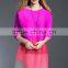 2017 new design ladies striped stitching big size wrinkle dress
