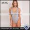 Chinese Factory Sexy Women Plain Tight Body Shaper Basic Grey Racer Back Bodysuit
