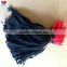 Black self-locking hook and loop strap for cable electrical wire
