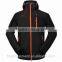 Black Spring Warm Outdoor Softshell Jacket made in China