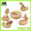 Customized cute shape wooden mobile phone holder