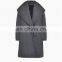 wholesale OEM best quality winter women long sleeve wide lapels cashmere wool coat