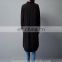 2017 Wholesale woman clothing fashion long demin shirt for lady-Black