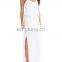 CHEFON Cotton modal double crop sheer maxi dress