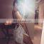 new design dress metal diamond night club sexy dress wholesale gold sliver backless halter dress for adult