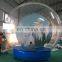 2018 New design PVC inflatable christmas globe, transparent snow bubble ball, inflatable globle ball