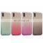 2017 Color Gradual Change Ultra Slim Transparent Soft TPU Back Cover Case for iPhone X