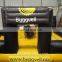 Norway Mechanical Bull Rodeo Game Rodeo Surfboard With Black And Yellow Inflatable Background