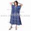 Kaftan Cotton Tunic Gown Indian Beach Wear Kimono Sleeves Long Maxi Plus Size