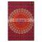 Maroon Ethnic Tapestry Barmeri Mandala Cotton Beach Mat Home Decor Throw Wall Hanging hippie tapestry wall hangers