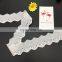 3.5cm OLT0098 elegant white embroidery flower design decorative lace trim