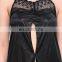 Intimate Satin Black Babydoll Dress