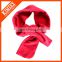 Fashion plain color polyester fleece scarf