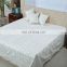 High Quality Super Soft Satin Cotton Handmade Design Jaipuri Bedsheet Pure White Bedding Set