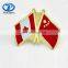 Wholesale Souvenir Factory Supply Metal Cross Flag Pin Badge