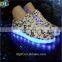 America high quality hiphop led light reflective shoes for dancing