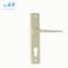 normal style square corner plate Aluminum door handle with cylinder hole Mortise door lever handle hot sales door lock handle