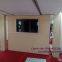 high quality mdf frameless aluminum glass partition folding door for showroom