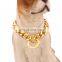 Hot sale stainless steel golden pet big dog chain pet chain collar
