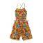 RTS Girl Floral Halter Boho Clothing One Piece Jumpsuits And Rompers