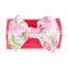Floral Printed Baby Headwrap Headdress Flower Headband bows